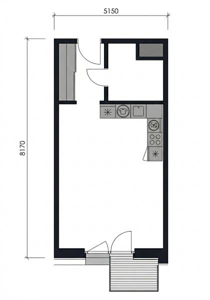 Podorys_apertmán 1izba+KK_Metropolis.jpg